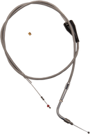 BARNETT Stainless Steel Idle Cable - Cruise - +3" - '02-'07 FLH 102-30-41001-03