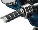 Kuryakyn Heated ISO Grips Dual Cable Chrome for Harley-Davidson – Keep Your Hands Warm with Adjustable Heating