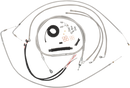 LA CHOPPERS Complete Stainless Braided Handlebar Cable/Brake Line Kit - 15"-17" Handlebars - '11-'14 Softail LA-8150KT2-16