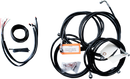 LA CHOPPERS Complete Black Vinyl Braided Handlebar Cable/Brake Line Kit - 18"-20" Handlebars - '16 FLH LA-8053KT2-19B