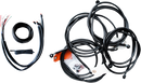 LA CHOPPERS Complete Midnight Braided Cable Kit - 18"-20" Handlebars - ABS - '16 FLH LA-8053KT2-19M