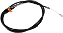 LA CHOPPERS Scout Complete Stainless Braided Handlebar Cable/Brake Line Kit - Stock Handlebars - Black LA-8400KT-08B