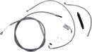 LA CHOPPERS Standard Stainless Braided Handlebar Cable/Brake Line Kit - 12"-14" Ape Hangers - '18-'22 Softail LA-8152KT-13