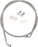 LA CHOPPERS Brake Lines - 12" - 14" Ape Hanger Handlebars - Stainless Steel LA-8100B13