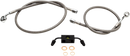 LA CHOPPERS Brake Lines - 12" - 14" Ape Hanger Handlebars - Stainless Steel LA-8231B13