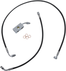 LA CHOPPERS Brake Line - 15" - 17" Ape Hanger Handlebars - Black LA-8152B16B