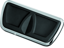 Kuryakyn Kinetic Brake Pedal Pad with Chrome Finish for Harley Davidson (Part