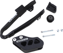 T.M. DESIGNWORKS Chain Guide and Slider Kit for Gas Gas - Black DCK-GGM-BK