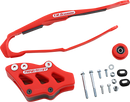 T.M. DESIGNWORKS Chain Guide and Slider Kit for Honda - Red DCK-OR6-RD