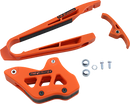 T.M. Designworks KTM Dirt Cross Chain Guide and Slider Kit - Orange DCK-ORK-OR
