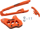 T.M. Designworks Chain Guide and Slider Kit for KTM – Orange DCK-KT3-OR