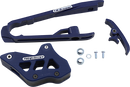 T.M. Designworks Chain Guide and Slider Kit for KTM and Husqvarna - Blue DCK-KT3-BL2