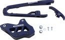 T.M. Designworks Chain Guide/Slider Kit for KTM, Husqvarna, Gas Gas - Blue (Part DCK-KT4-BL2)