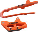 T.M. Designworks Chain Guide and Slider Kit for KTM – Orange DCK-KT7-OR