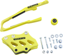 T.M. Designworks Chain Guide and Slider Kit for Suzuki - Yellow SCP-OR4-YL