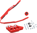 T.M. Designworks Chain Guide and Slider Kit for Honda - Red HCP-H06-RD