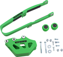 T.M. Designworks Kawasaki Dirt Cross Chain Guide and Slider Kit – Green (KCP-KXK-GR)