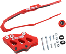 T.M. DESIGNWORKS Chain Guide and Slider Kit for Honda - Red DCK-OR15-RD