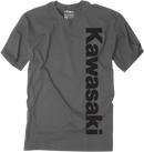 FACTORY EFFEX Kawasaki Vertical T-Shirt - Charcoal Gray - XL 24-87106