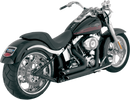 VANCE & HINES Shortshots Staggered Exhaust System - Matte Black Ceramic 47221