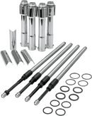 S&S CYCLE Quickee Pushrod Kit with Chrome Covers - XL 930-0023