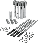 S&S CYCLE Adjustable Pushrod Kit - Chrome Covers - XL '91-'22 930-0024