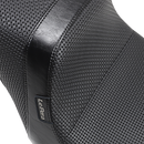 LE PERA Daytona 2-Up Seat - Without Backrest - Basketweave - Black - FLFB '18-'23 LYO-543BW