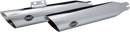 S&S CYCLE Slash Cut Mufflers - 50 State - Chrome 550-0753B