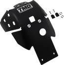 T.M. DESIGNWORKS KXMC-255-BK Skid Plate for Kawasaki KX 250F - Impact-Absorbing Plastic with Silicone Additive