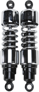 Progressive Suspension 412-4228C Cruiser Series 12-Inch Chrome Shocks for Harley-Davidson Cruisers and Touring Bikes