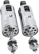 Progressive Suspension 422 Series Adjustable Shocks - Chrome, 1,117 lb/in - Heavy-Duty (Part 422-4002C)