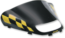 SNO STUFF Black and Yellow Checkered Windshield for Ski Doo 479-475-57