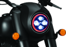 Kuryakyn Orbit Headlight Adapter Black for Indian Chieftain and Roadmaster Models