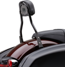 COBRA Backrest Kit 14 inch Black for Harley FLSB 602-2011B with Detachable Design and Luggage Rack Compatibility