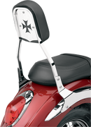 COBRA Tall Backrest Insert with Cobra Logo for Round or Square Sissy Bars - Part 02-5053