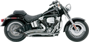 COBRA Speedster Swept Short Exhaust with Chrome Finish for '07-'11 Harley Softail - Part Number 6224