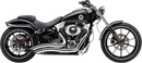 Cobra Speedster Swept Short Exhaust for FXSB '13-'17 - Chrome, Part Number 6226