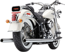 Cobra True Dual Exhaust with Billet Tips for 2007-2011 Harley Softail – Part No. 6985