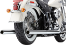 COBRA True Dual Exhaust with Billet Tips for Harley Softail 2012-2017 - Part 6986