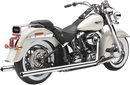 COBRA True Dual Exhaust with Billet Tips for '97-'06 Softail – Part Number 6984