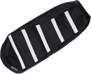 PARTS UNLIMITED Ribbed Seat Cover - Black/White - Ski-Doo SKI-107-337