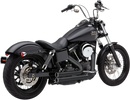 COBRA 909 Exhaust System for Harley-Davidson Dyna '12-'17 – Black, Part Number 6708B