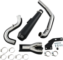 COBRA El Diablo Exhaust System for Harley Softail 2007-2011 - Part Number 6484B, Black Finish