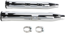 COBRA 3-Inch RPT Slip-On Mufflers with Chrome Finish - Part 6051