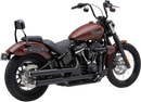 COBRA Neighbor Hater Mufflers for Softail - Black 6047B
