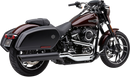 COBRA 909 Twin Muffler for Harley FLSB - Black 6520B
