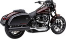 COBRA Dual Cut Muffler for FLSB - Black (Part Number 6521B)