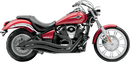 Cobra Speedster Swept Exhaust for Kawasaki Vulcan 900 - Black (Part