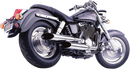 COBRA Classic Deluxe Exhaust for VT1100 with Chrome Finish - Part Number 1573SC