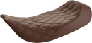 SADDLEMEN Renegade Solo Seat - Lattice Stitched - Brown - FLH '97-'07 897-06-002BLS